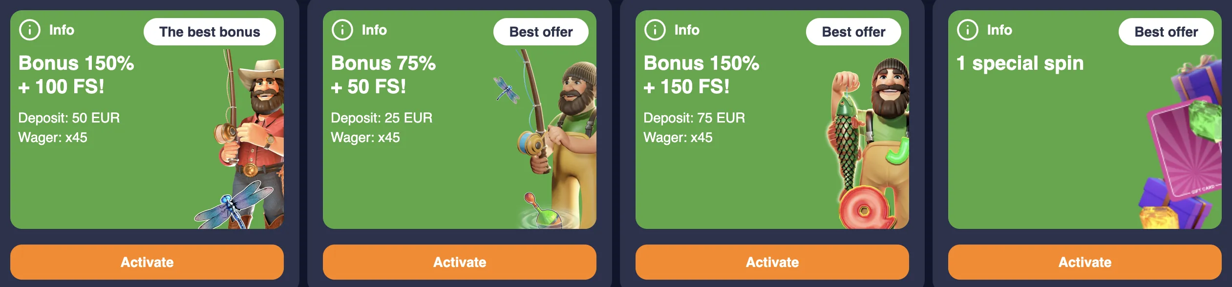 Basswin Bonuses